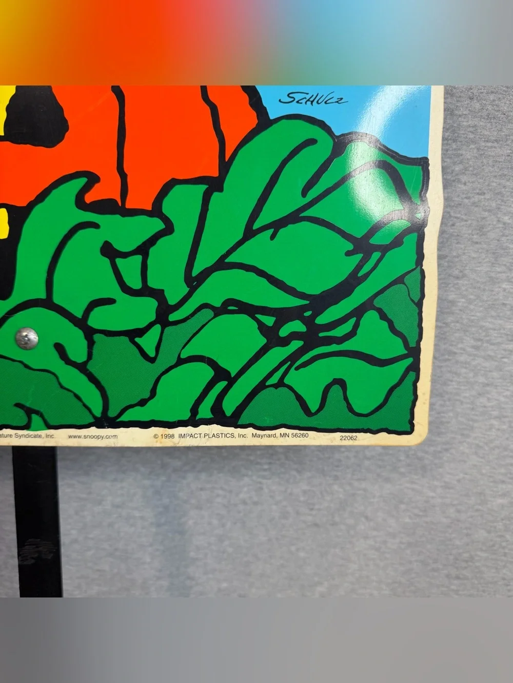 Vtg 1998 Halloween Charlie Brown Pumpkin Outdoor Yard Sign Decor Art Prop